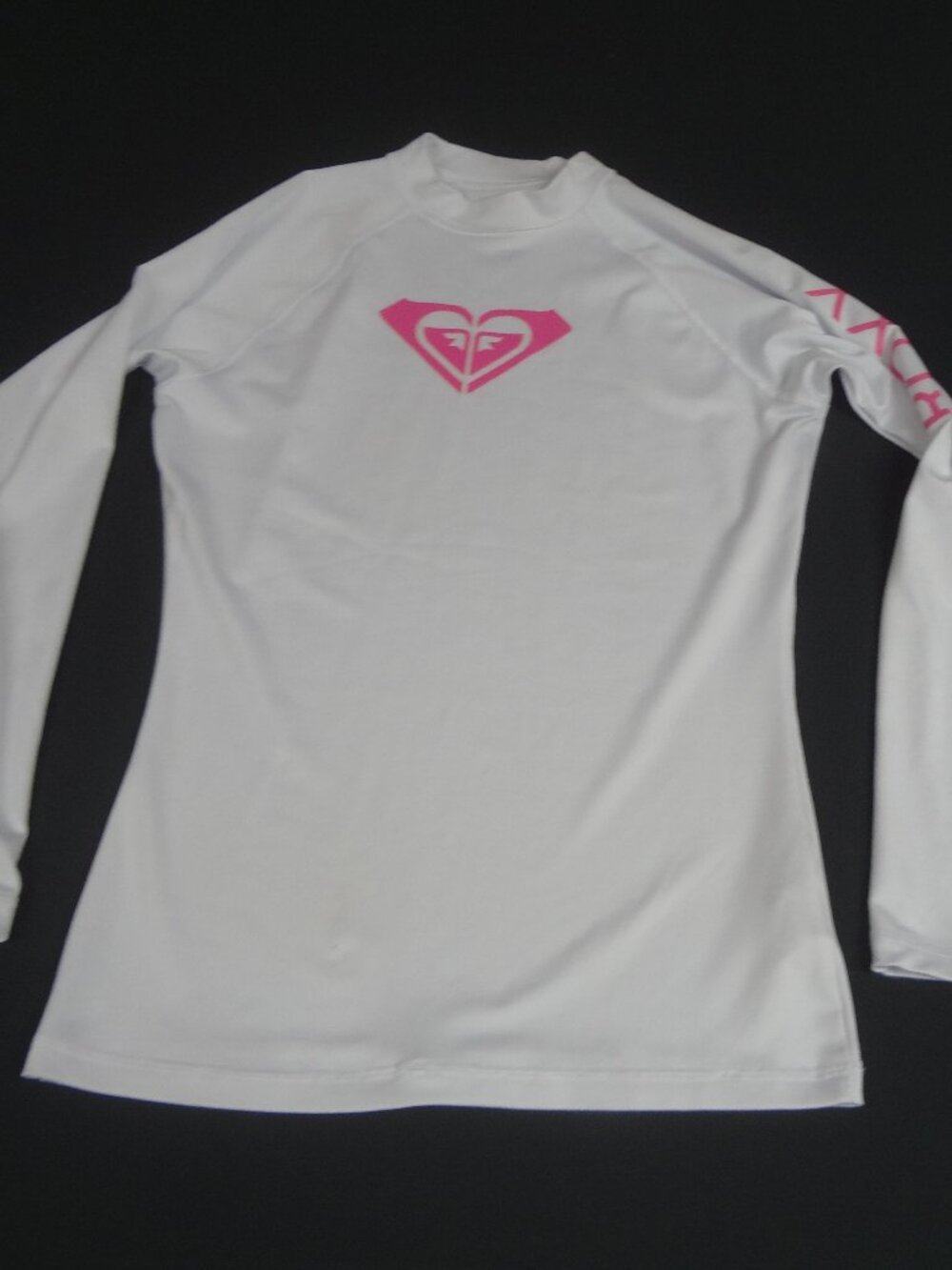 ROXY WHOLE HEARTED LONG SLEEVE UPF 50 RASH GUARD WOMENS SIZE LARGE M10